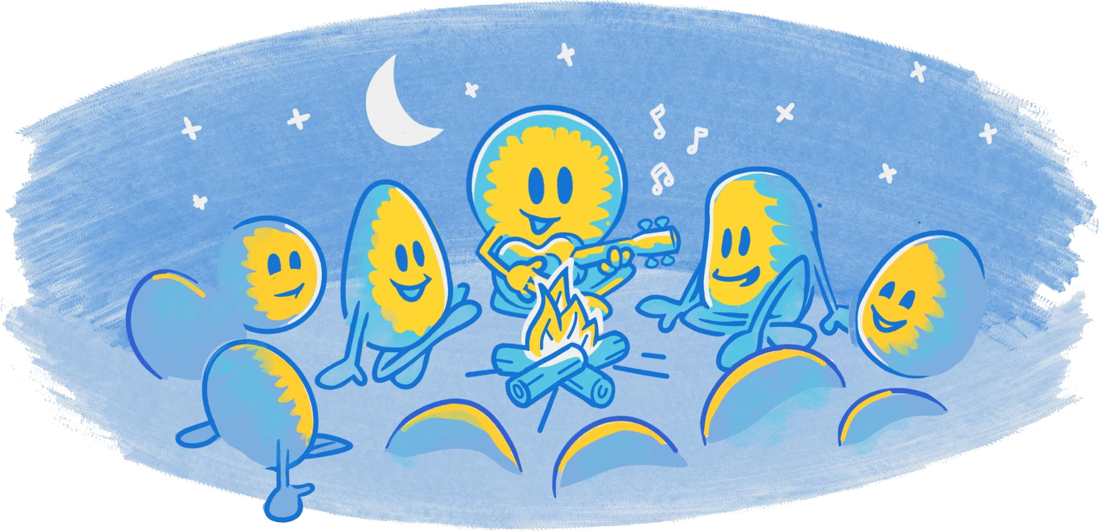 Campfire illustration